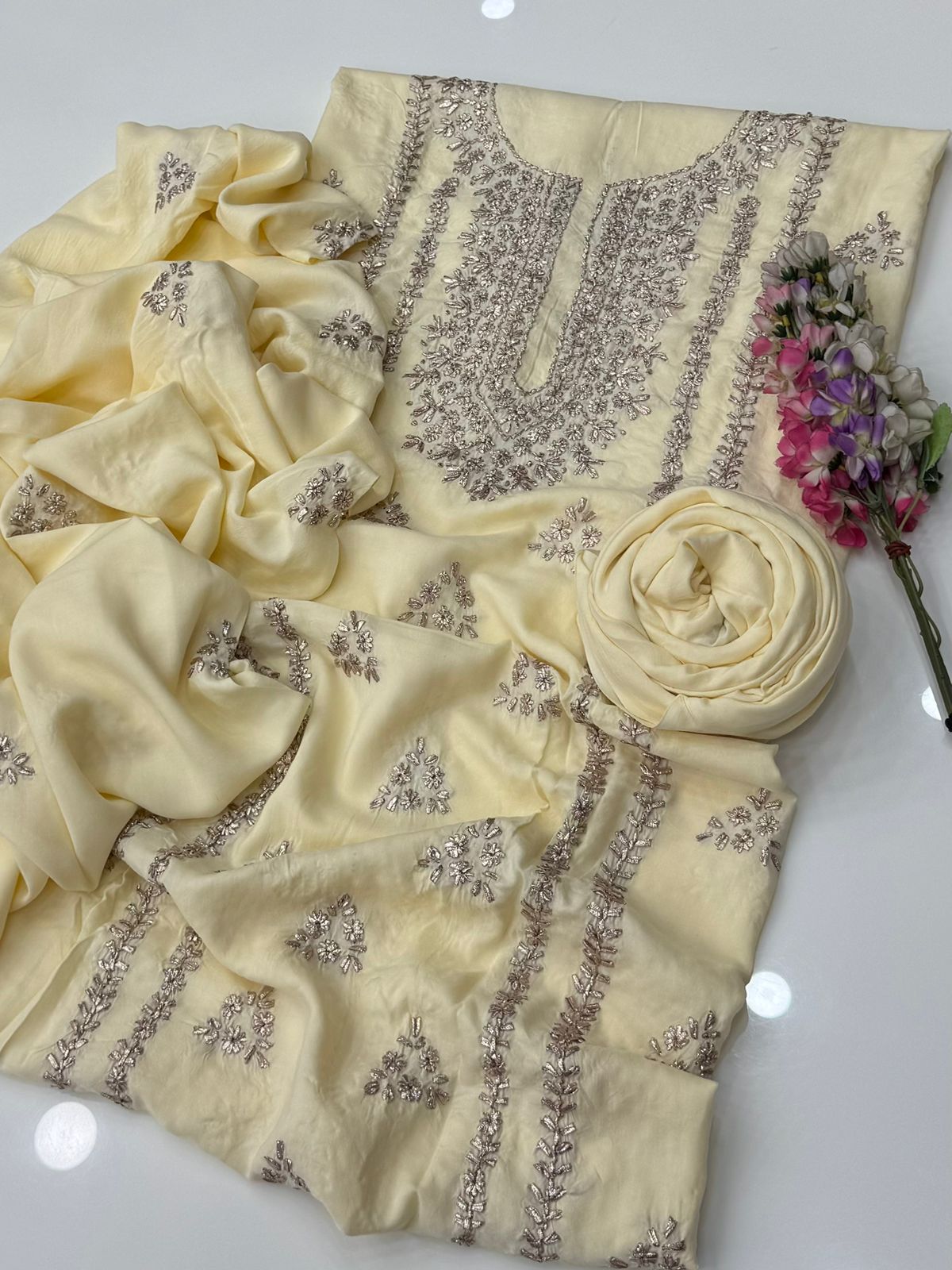 LINEN GOTA WORK SUITS