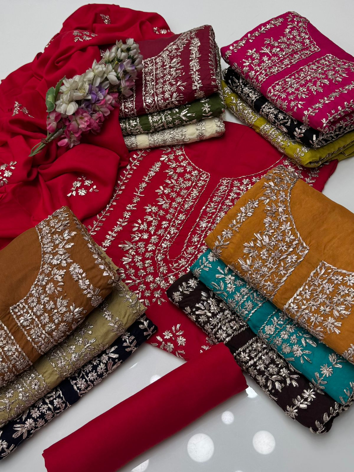 LINEN GOTA WORK SUITS