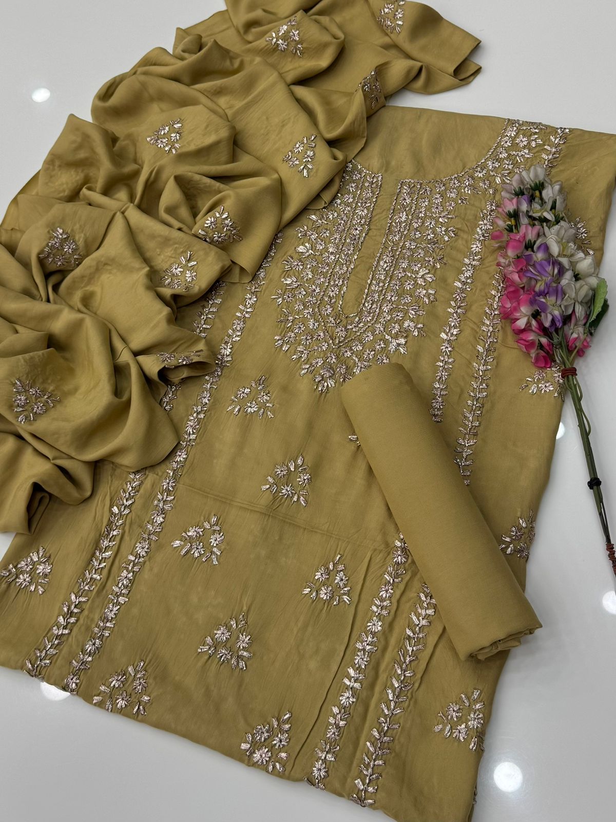 LINEN GOTA WORK SUITS