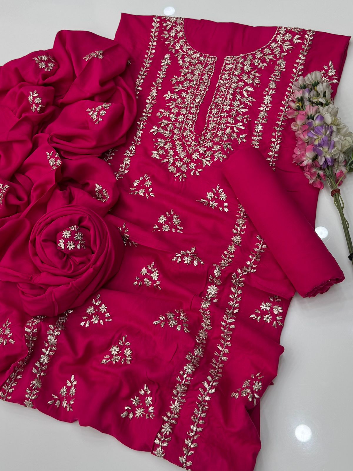 LINEN GOTA WORK SUITS